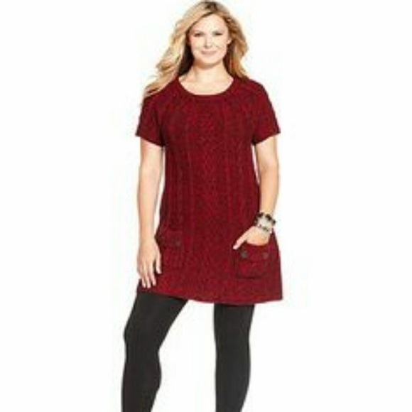 black tunic sweater dress